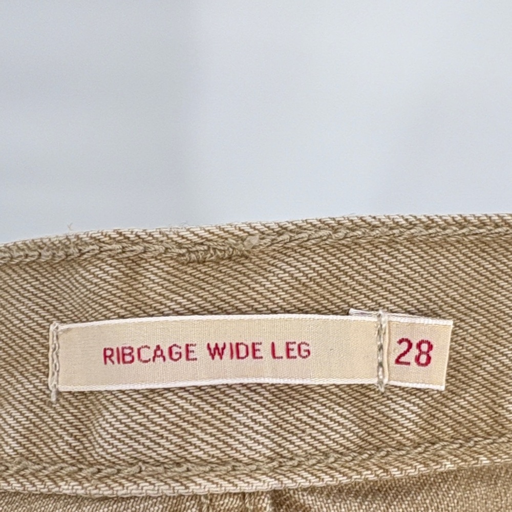 🏹 nwt Levi's rib cage wide leg, super high-rise High Tan Jeans - Picture 8 of 10
